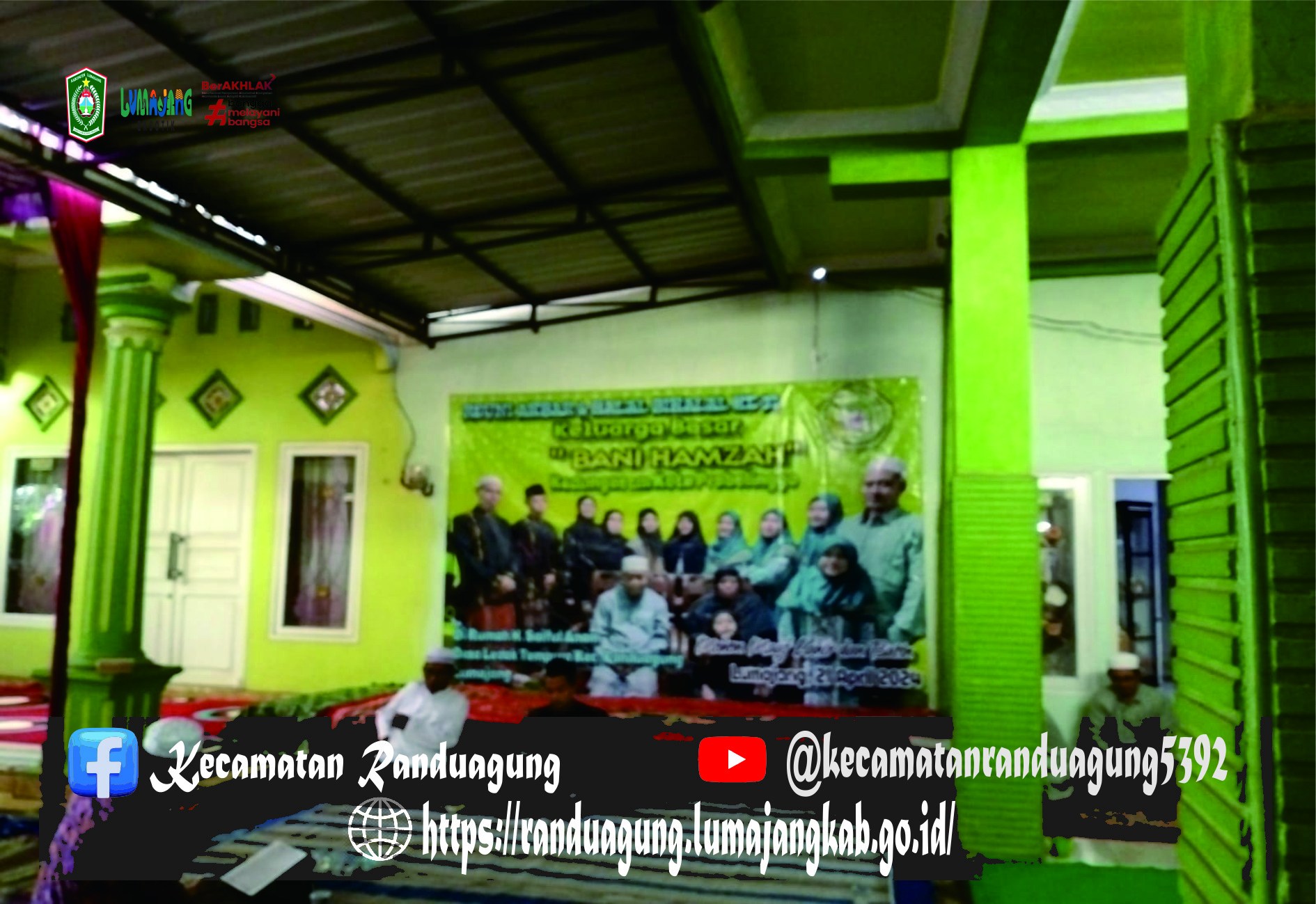  kegiatan reuni Akbar keluarga besar Bani Hamzah dari Ponpes Probolinggo di Desa Ledoktempuro