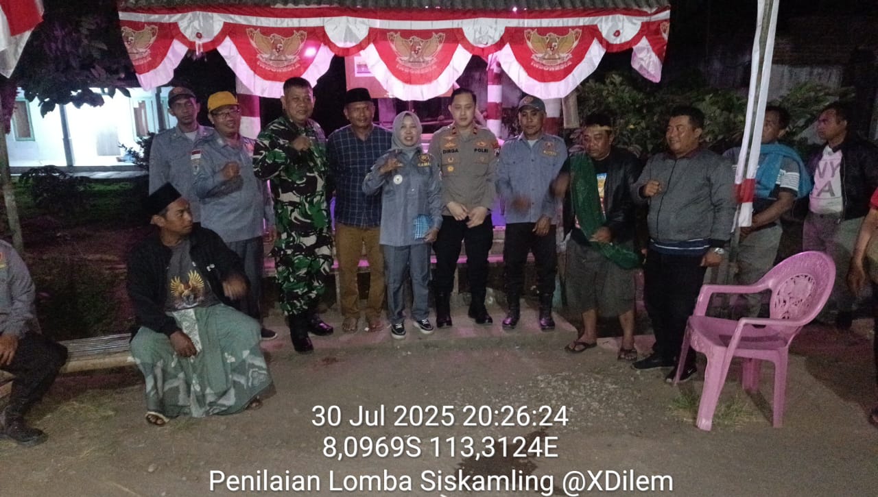 Memantau Pos kambling di desa kalidilem 