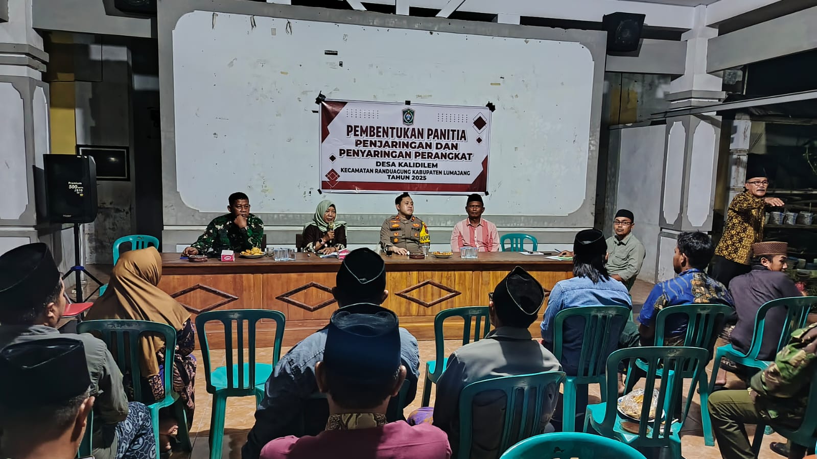 Kegiatan pembentukan panitia Penjaringan Perangkat Desa